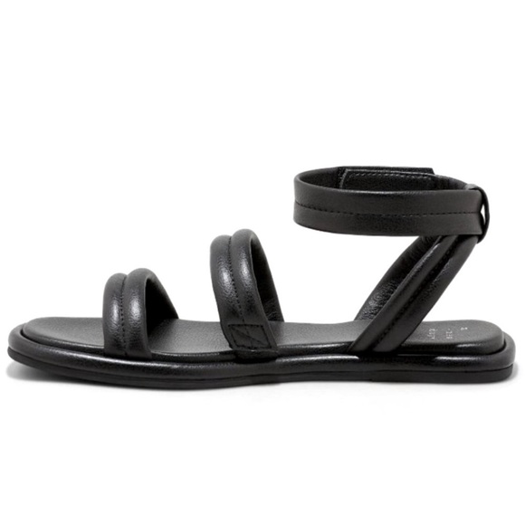 Women's Ottie Ankle Strap Sandals Black - A New Day™ Size 10 - Picture 1 of 6